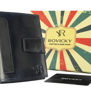 skórzany portfel męski w stylu retro — rovicky