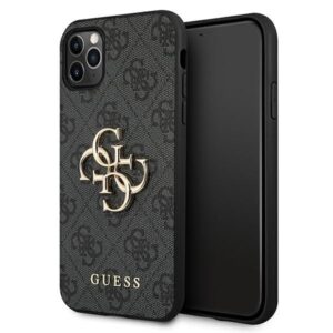 guess guhcn584gmggr iphone 11 pro szary/grey hardcase 4g big metal logo
