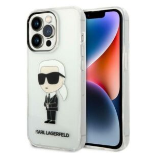 karl lagerfeld klhcp14xhniktct iphone 14 pro max 6,7" transparent hardcase ikonik karl lagerfeld