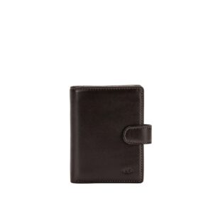 nuvola pelle small leather purse for women multi compartment wallet with snap coin pocket and 11 card slots