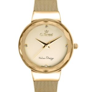 zegarek g. rossi - 11184b-4d1 (zg785c) gold + box