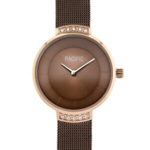 zegarek damski pacific x6071 - brown (zy613c)