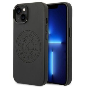 karl lagerfeld klhcp14mfwhk iphone 14 plus 6,7" hardcase czarny/black leather perforated logo