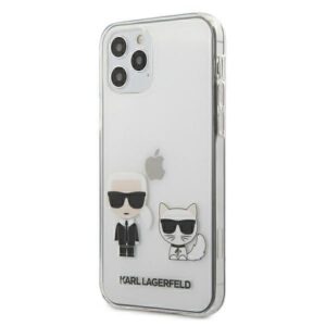 karl lagerfeld klhcp12mcktr iphone 12/12 pro 6,1" hardcase transparent karl & choupette