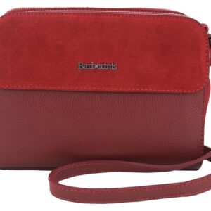 torebki skórzane crossbody - czerwona