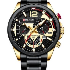 zegarek męski curren 8395 (zc019d) - chronograf