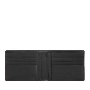 nuvola pelle mens wallet no coin pocket in leather slim with 8 credit card slots holder