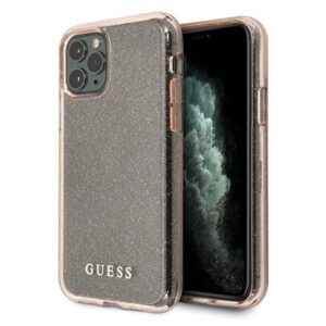 guess guhcn65pcglpi iphone 11 pro max różowy/pink hard case glitter