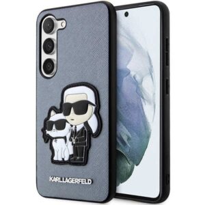 karl lagerfeld klhcs23ssankcpg s23 s911 hardcase szary/grey saffiano karl & choupette