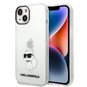 karl lagerfeld klhcp14shnchtct iphone 14 6,1" transparent hardcase iml nft choupette