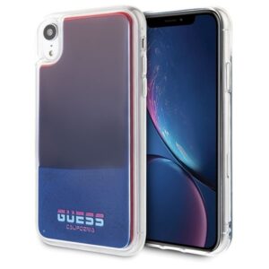 guess guhci61glcre iphone xr czerwony /red hard case california glow in the dark