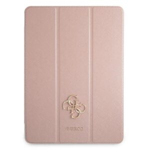 guess guic12pusaspi ipad 12,9" 2021 book cover różowy/pink saffiano collection