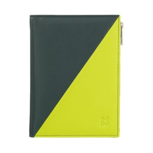 dudu travel passport rfid wallet document holder in leather with side zip suitable block notes a6