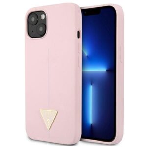 guess guhcp13msltgu iphone 13 6,1" fioletowy/purple hardcase silicone triangle
