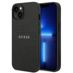 guess guhcp14mpsasbbk iphone 14 plus 6,7" czarny/black saffiano strap