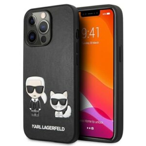 karl lagerfeld klhcp13xpcuskcbk iphone 13 pro max 6,7" czarny/black hardcase ikonik karl & choupette