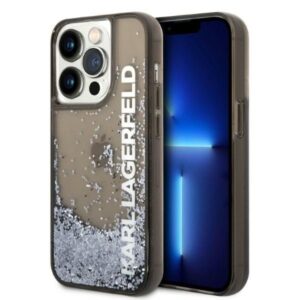 karl lagerfeld klhcp14xlckvk iphone 14 pro max 6,7" czarny/black hardcase liquid glitter elong