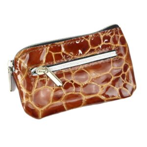 skóra naturalna lakierowana damski etui baleine key-01 coco