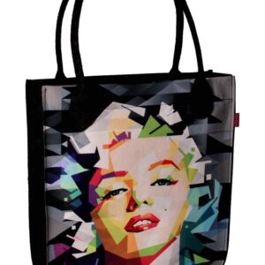 pojemna torebka damska shopper bag filcowa a4