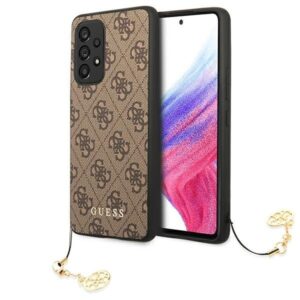 guess guhca53gf4gbr a53 5g a536 brązowy/brown hardcase 4g charms collection