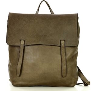 marco mazzini plecak indiana jones genuine leather a4 beż khaki