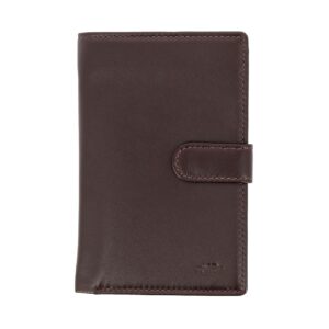 nuvola pelle womens large wallet purse in soft leather with button closure coin pocket and 12 card slot