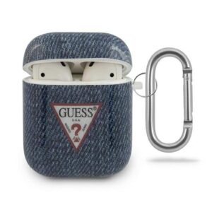 guess guaca2tpujuldb airpods cover granatowy/dark blue jeans collection