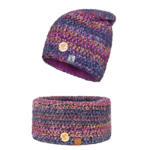 komplet zimowy czapka + komin handmade