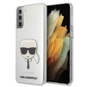 karl lagerfeld klhcs21mktr s21+ g996 hardcase transparent karl`s head