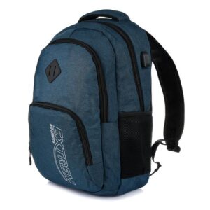 granatowy bag street plecak na laptopa wyjazd do pracy duży q93