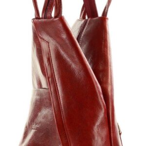 kultowy plecak damski vegetable leather - marco mazzini bordo