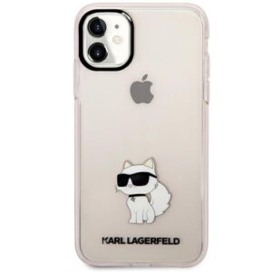 karl lagerfeld klhcn61hnchtcp iphone 11 / xr 6,1" różowy/pink hardcase ikonik choupette