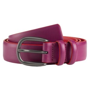 dudu ladies stretch belt coloured made in italy in soft leather h25mm elegant fashion belt with pin metal buckle.