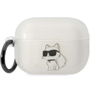 karl lagerfeld klap2hnchtct airpods pro 2 cover transparent ikonik choupette