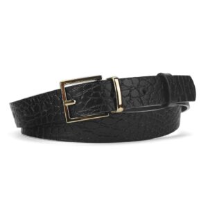 pasek damski z naturalnej skóry rovicky zpd-z25gk black