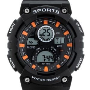 zegarek męski pacific (zy067c) black/orange