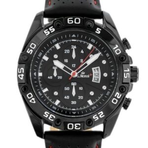 zegarek męski g. rossi -  (zg113a) black/red + box