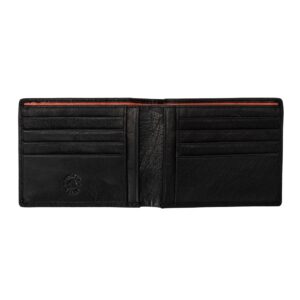 nuvola pelle mens wallet slim minimalist in buffalo leather thin card holder wallet 8 slots