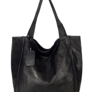 marco mazzini torebka miejski shopper bag skóra naturalna handmade czarny