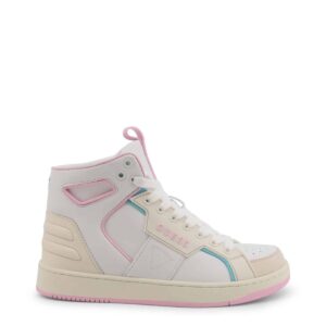 sneakersy marki guess model basqet-fl7bsq-lea12 kolor biały. obuwie damskie. sezon: jesień/zima