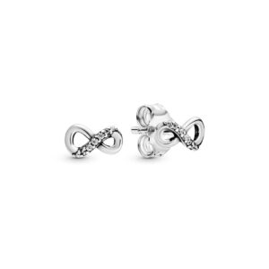 firmowe damskie kolczyki, wkrętki marki pandora model 298820c01 (1cm )