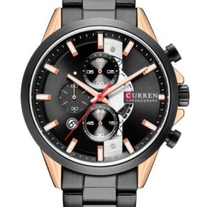 zegarek męski curren 8325 (zc021b) - chronograf
