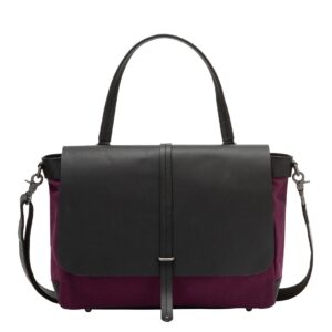 dudu large shoulder messenger bag for women in leather canvas postman handbag with detachable strap