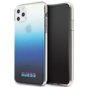 guess guhcn65dgcna iphone 11 pro max niebieski/gradient blue hard case california