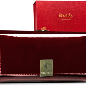 lakierowany portfel damski z systemem rfid protect — rovicky