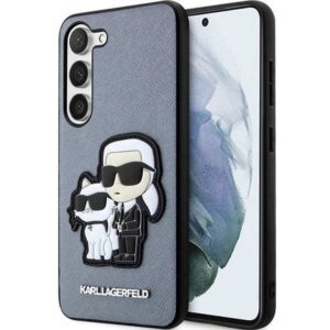 karl lagerfeld klhcs23msankcpg s23+ s916 hardcase szary/grey saffiano karl & choupette