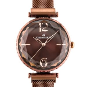 zegarek damski jordan kerr - l1006 (zj942d) brown magnetyczne zapięcie