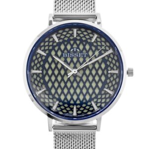 zegarek damski bisset bsbf32 (zb581c) - szafirowe szkło