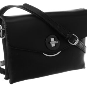 elegancka listonoszka z retro zapięciem i regulowanym paskiem — david jones