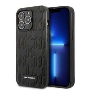 karl lagerfeld klhcp13xmnmp1k iphone 13 pro max 6,7" hardcase czarny/black monogram plaque